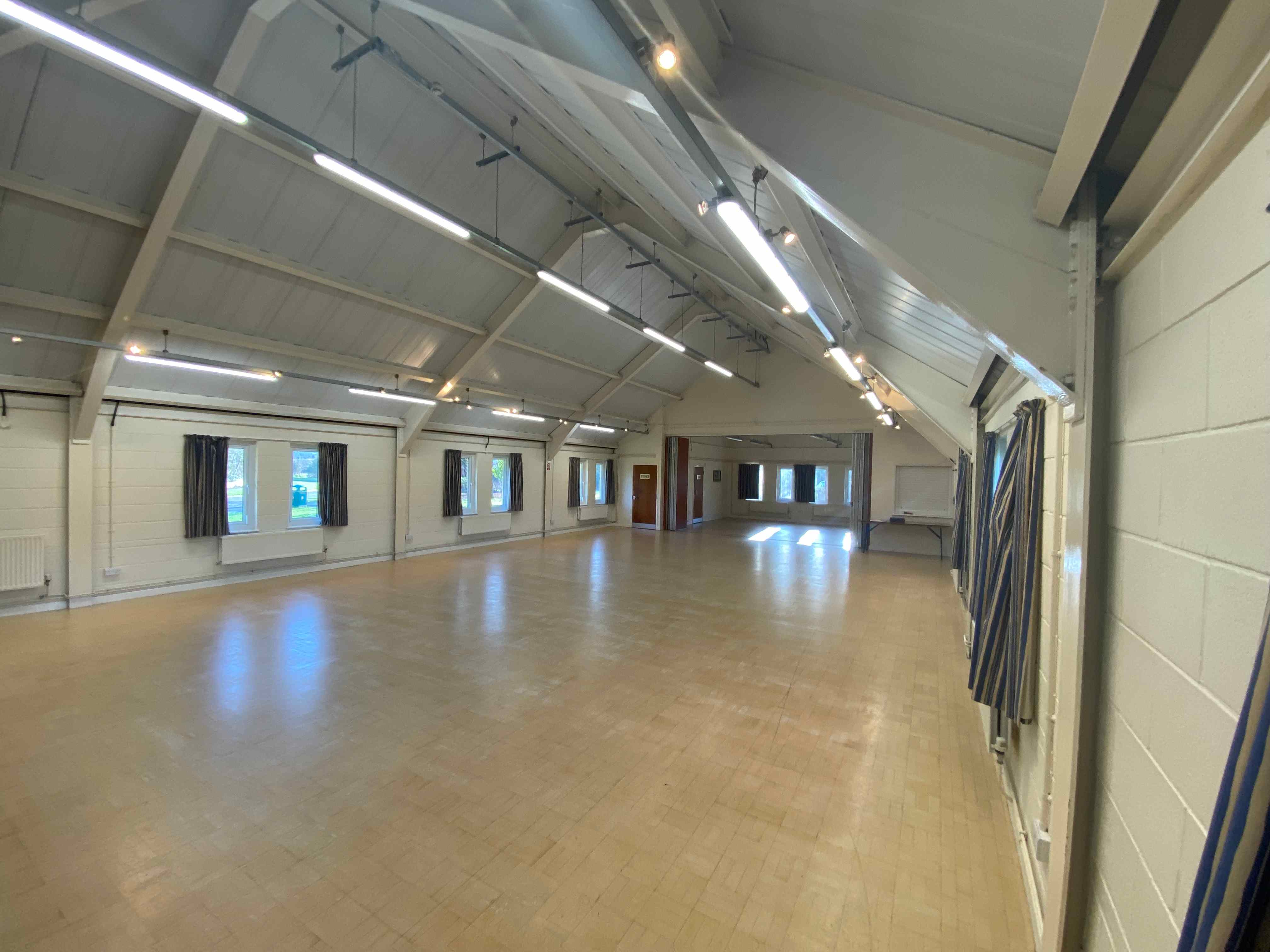 Main hall viewed towards the north end of the room.