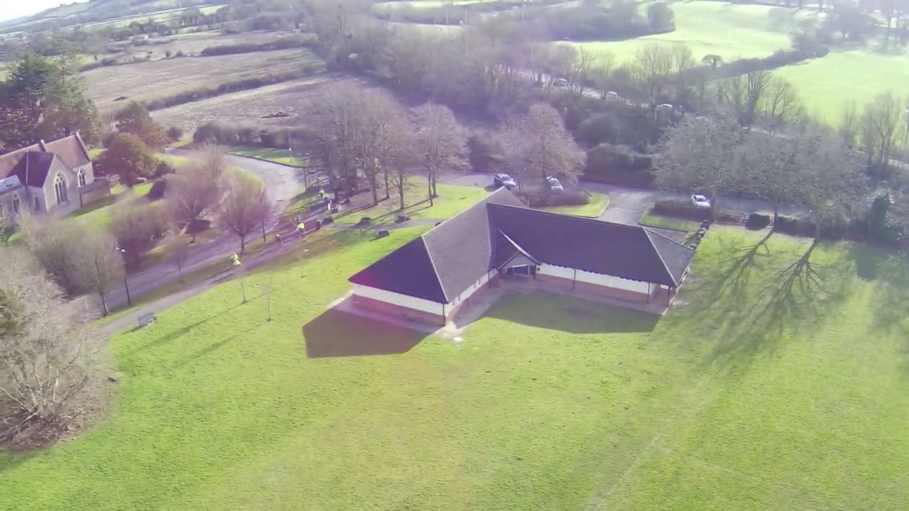Outside park area, toddler playground and football pitch near Flax Bourton Hub.
