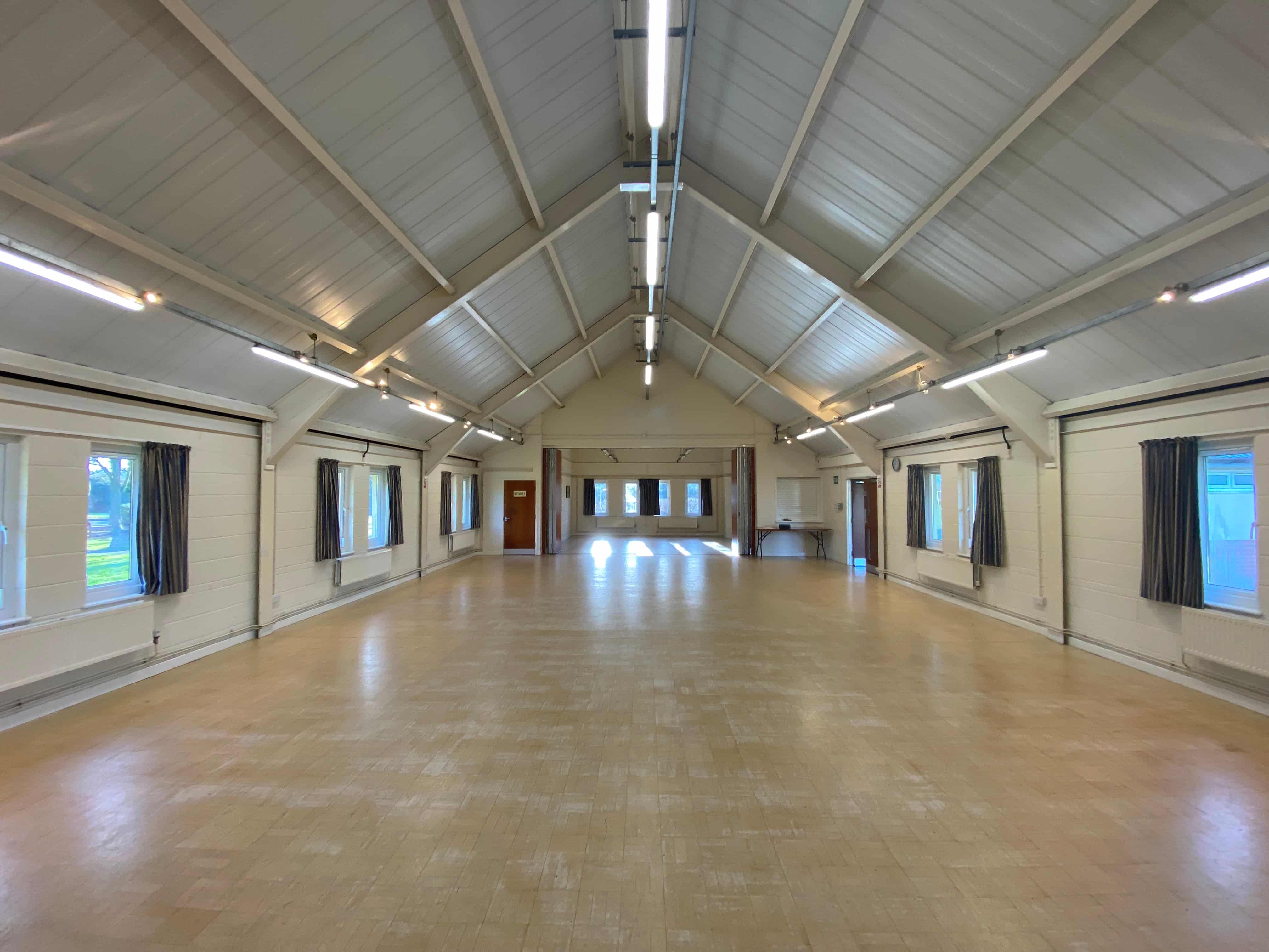 General view of the main hall at Flax Bourton Hub.